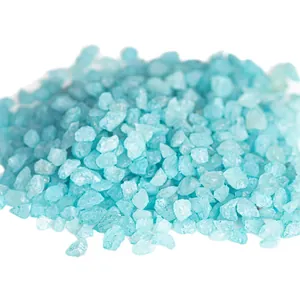Sky blue natural crystal crushed stones for garden landscape and plant decoration