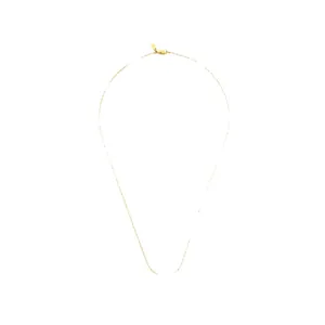 Collar de cadena de serpiente dorada minimalista con eslabones redondos y un cierre