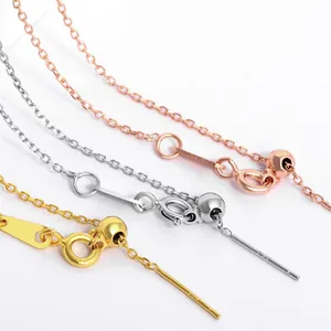 Bracciali regolabili in acciaio inossidabile oro, argento e oro rosa con sfere scorrevoli