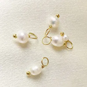 Ciondoli di Perle d'Acqua Dolce Irregolari Barocche per Creazione di Gioielli DIY Pendenti in Acciaio Inossidabile Donna