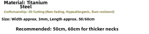 Makro-Detail einer 3mm quadratischen Titanstahl-Boxkette mit vierseitigem Präzisionsschliff