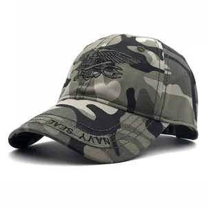 Outdoor Camouflage Baseball Cap mit Navy SEAL Stickerei und taktischem Dschungelmuster