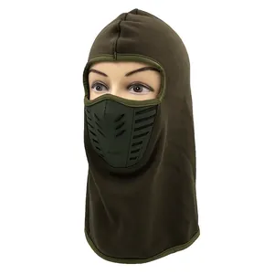 Fleece lined balaclava mask for winter cycling with airflow ventilation and windproof design