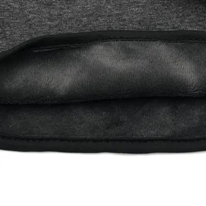 Winter thermal fleece balaclava with thick windproof lining and dark grey knit fabric