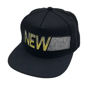 Stickerei NEW Snapback Mütze Hip Hop Flache Krempe Baseballkappe Für Herren Damen Baumwolle Outdoor Sport Sonnenschutz Verstellbar
