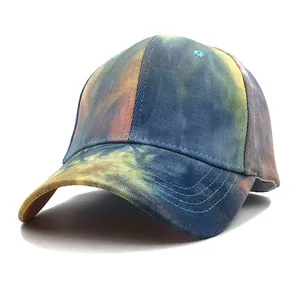 Casquette de Baseball Tie-Dye pour Hommes Femmes Coton Réglable Protection Solaire Respirante Extérieur Décontracté Graffiti Sport