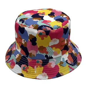 Chapeau Bob Décontracté en Polyester Pour Femme Avec Imprimé Portrait Féminin Abstrait Protection Solaire Été Pliable Pour Voyage Extérieur