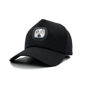 USB Επαναφορτιζόμενο LED Φωτιζόμενο Καπέλο Μπέιζμπολ Ρυθμιζόμενο Βαμβακερό Καπέλο Φωτισμού για Νυχτερινό Ψάρεμα Υπαίθρια Σπορ Πεζοπορία Unisex