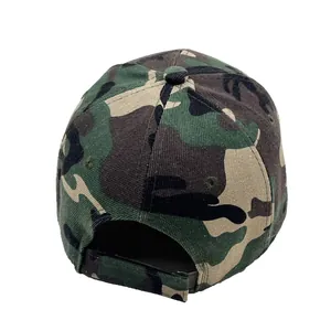 Casquette de baseball camouflage classique avec design à 6 panneaux et sangle réglable