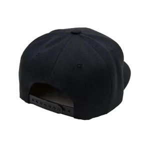 Μαύρο καπέλο snapback Dallas hip hop με επίπεδο γείσο και ρυθμιζόμενο κλείσιμο με λουράκι