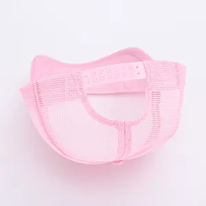 Atmungsaktive Pinkfarbene Mesh-Trucker-Mütze für Herren mit praktischem Snapback-Verschluss