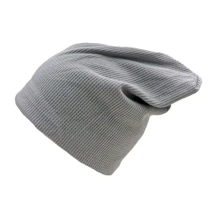 Damen Slouch-Beanie Baumwolle Waffelstrick Pullover Mütze Warm Winddicht Outdoor Mode Kopfbedeckung Lässig Alltag Accessoire