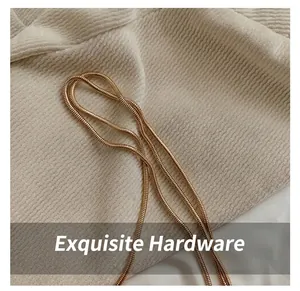 Detail show of premium gold-plated snake chain strap with smooth metallic finish