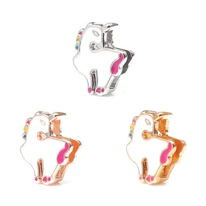 Breloques licorne en argent, or rose et or pour bracelets en maille personnalisés