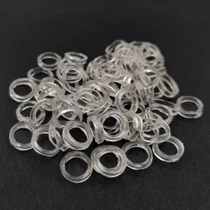 10mm transparente Gummiringe Keeper für Mesh-Uhrenarmbänder und DIY-Zubehör in Großpackung
