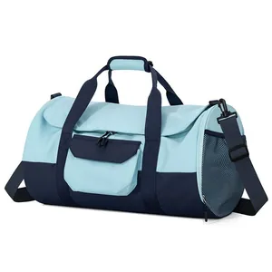Borsa da Fitness Sportiva Casual Unisex in Tessuto Oxford Resistente all'Acqua Borsa da Viaggio Separazione Umido Secco