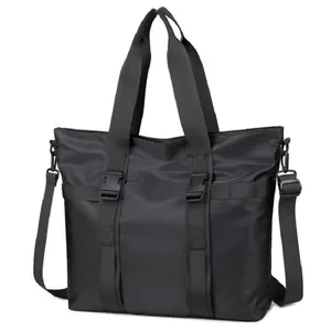 Sac Cabas en Nylon Imperméable Grande Capacité Femmes Hommes Séparation Humide et Sèche Sport Gym Sac à Bandoulière Voyage