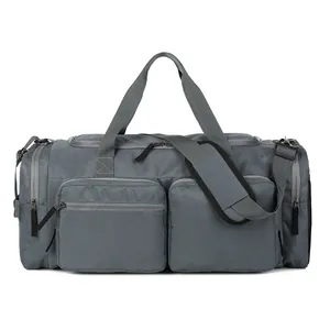 Sac de Voyage en Tissu Oxford Grande Capacité pour Hommes Femmes Imperméable Séparation Sec Humide Sac de Fitness Sport