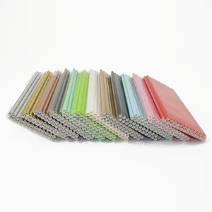 Eco-friendly paper straws in diverse colors and multi-pack sets for wedding parties