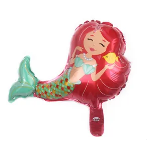 Mini little mermaid 16 inch foil balloon for kids birthday party decorations
