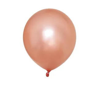 Detailed close-up of a rose gold foil balloon with a premium metallic matte finish