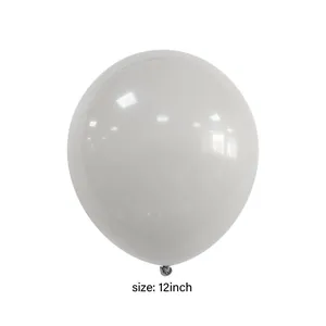 Close-up of a 12-inch glossy white latex balloon with a smooth reflective surface