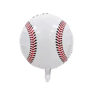 Inflatable baseball foil balloon decoration for sports theme birthday party supplies