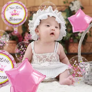 Kit de ballons étoile rose et princesse pour décoration de baby shower et fête