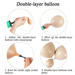 Guide étape par étape pour ballons double couche avec pompe manuelle et astuces de nœud