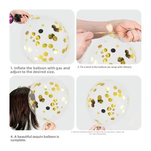 Guide d'utilisation étape par étape pour gonfler et sceller des ballons à confettis