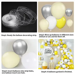 Guide d'assemblage étape par étape pour arche de ballons DIY avec décorations marguerite