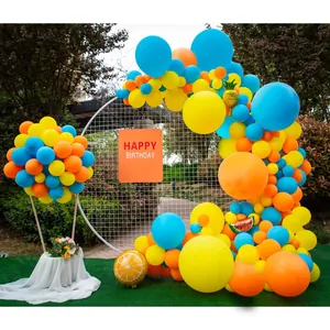 Hawaii Tropical Fruit Balloon Arch Garland Macaron Balloons Pineapple Watermelon Foil Balloons For Birthday Wedding Party