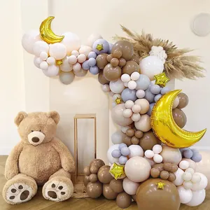 Boho Beer Ballon Guirlande Boog Kit Ster Maan Folie Latex Ballonnen Voor Baby Shower Verjaardag Bruiloft Evenement Decoratie