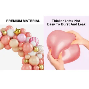 Detail of durable thicker latex balloons showing elastic texture and premium material
