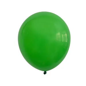 Glossy green latex balloon detail for wild jungle theme party and event decoration