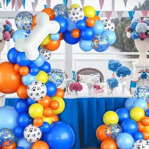 Hondenthema ballonnenboog kit met bot folieballon en pootafdrukken voor baby shower