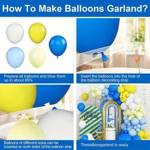Guida dettagliata per creare una ghirlanda di palloncini con kit di nastri decorativi