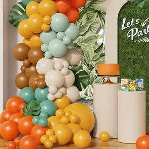 Jschungel-Ballongirlande-Set mit Monstera-Blättern für Geburtstagsfeiern-Deko-Bogen