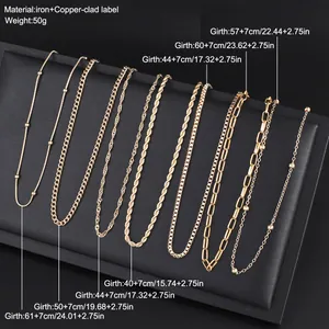 Guía de tallas para set de 9 collares mariposa cruz corazón con longitudes y peso de 50g