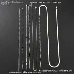 Minimalist double layer silver body chain with snake and cross tassels for beach wear