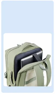 Detail view of the 15.6-inch laptop compartment with shockproof protection padding