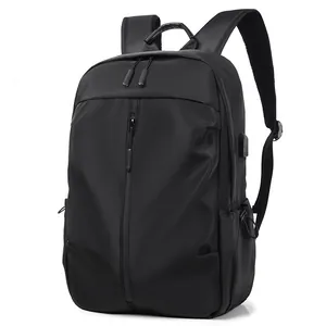 Sac à Dos Ordinateur Homme Affaires Imperméable Tissu Oxford Port de Charge USB Sac de Voyage Convient pour Ordinateur 15,6 Pouces