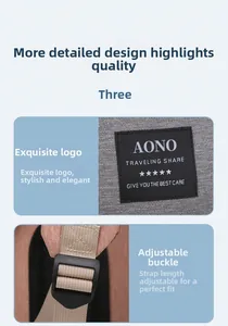 Detalle de la hebilla ajustable y textura tejida en este bolso cambiador de gran capacidad