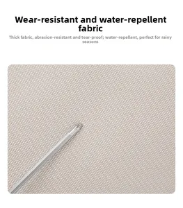 Macro view of water-resistant and tear-resistant thickened fabric for travel bag