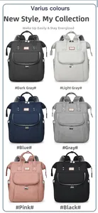 Detailed comparison of multi-color large capacity diaper backpacks in six available shades