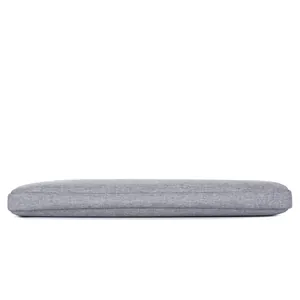 Sacoche ordinateur grise imperméable en tissu oxford avec texture tissée pour bureau