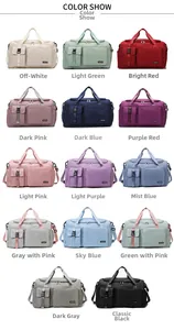 Collection de sacs de voyage fitness grande capacité en quatorze couleurs et styles divers