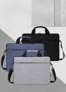 Borse porta PC in nero, blu e grigio con tessuto resistente e tracolla rimovibile