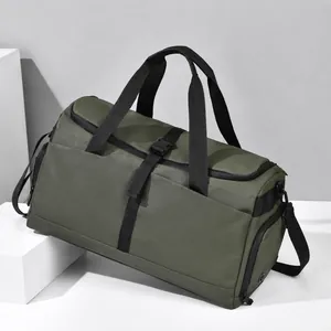 Borsa da Viaggio Uomo Grande Capacità Impermeabile Tessuto Oxford Sport Fitness Borsone Con Scomparto Scarpe Separazione Secco Umido