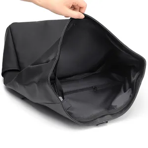 Waterproof roll-top backpack with a large main compartment and internal zip pocket